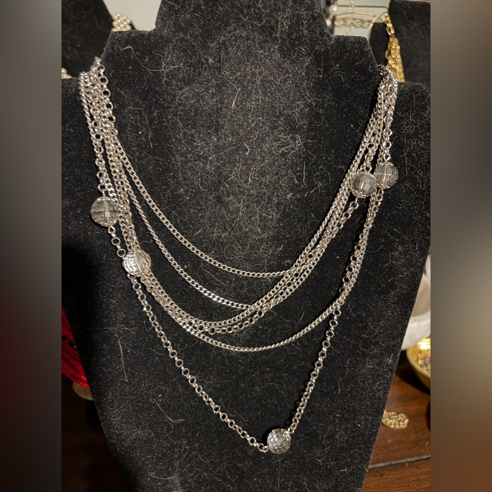 Elegant Silver Chain‎ Necklace
